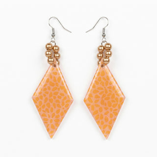 Peach and Orange Earrings - Ilona