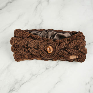 Satin-Lined Braided Headband