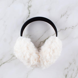Faux Fur Earmuffs - White