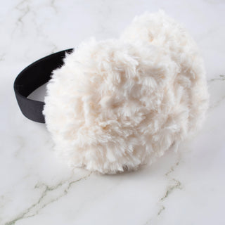 Faux Fur Earmuffs - White
