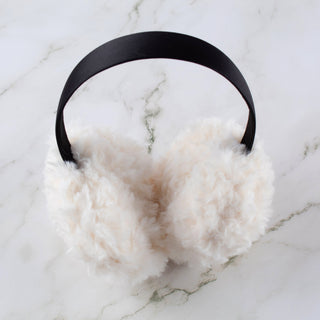 Faux Fur Earmuffs - White