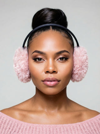 Pink Faux Fur Earmuffs