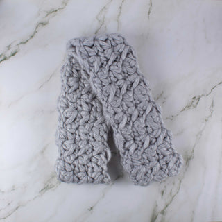 Silver Chunky Winter Scarf
